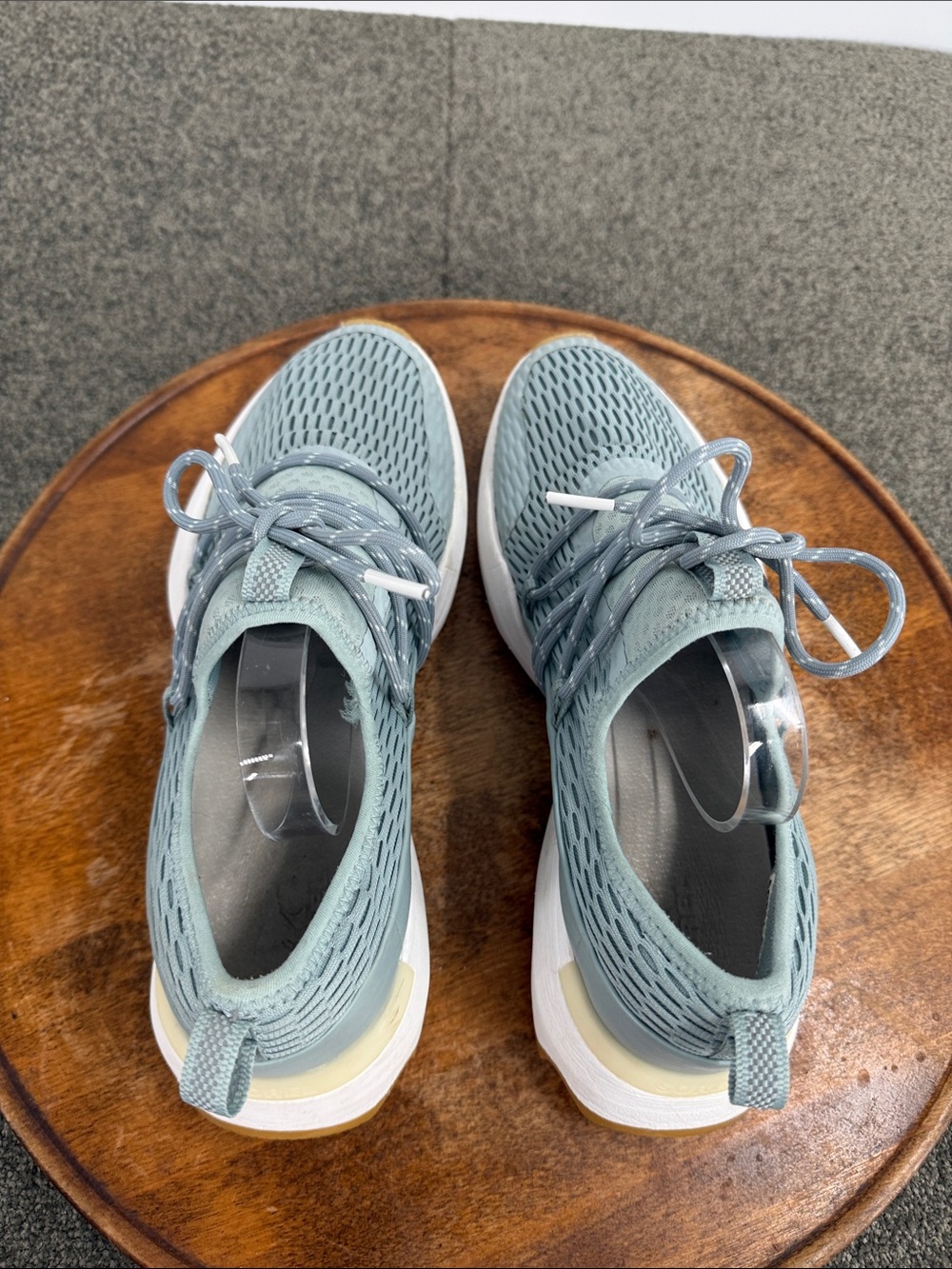 Sorel Shoes Wm 8.5 Kinetic Impact Lace Sneakers Blue/Green Athletic Sporty - Picture 5 of 16